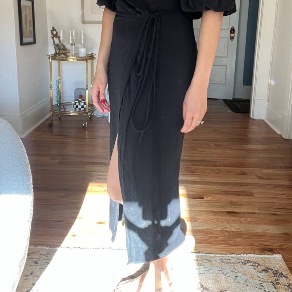 REFORMATION V-Neck Midi Length Dress - Picture 3 of 4